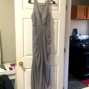 Gray David’s bridal bridesmaids dress size 6